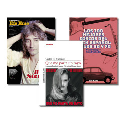 OFERTA · "Cuadernos nº 36" + "Que me parta un rayo" + "Los 100 mejores discos del rock español de los 60 y 70"